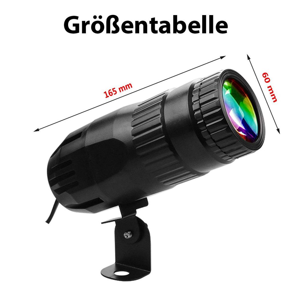 Mini-LED-RGBW-Effektleuchte mit Fernbedienung, geeignet für Bühnenauftritte bei DJs, in Diskotheken, auf Partys, in Bars, Clubs, bei Hochzeiten usw.