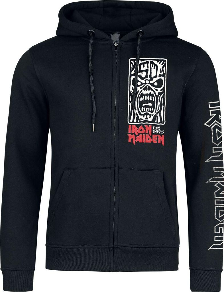 Iron Maiden Kapuzenjacke Herren Portrait Scream schwarz M