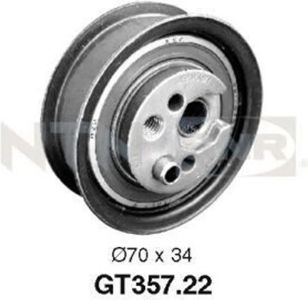 Galet tendeur SNR GT357.22 haute résistance pour Audi A4 et Passat 3B