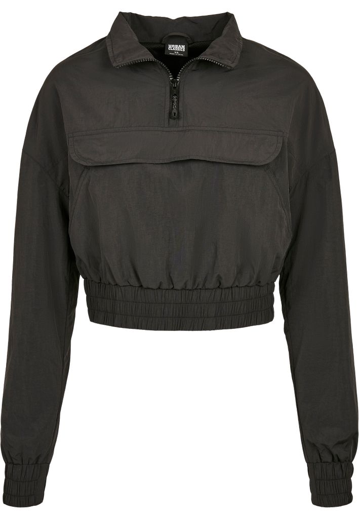 Urban Classics Ladies - Crinkle Pull Over Jacke - S