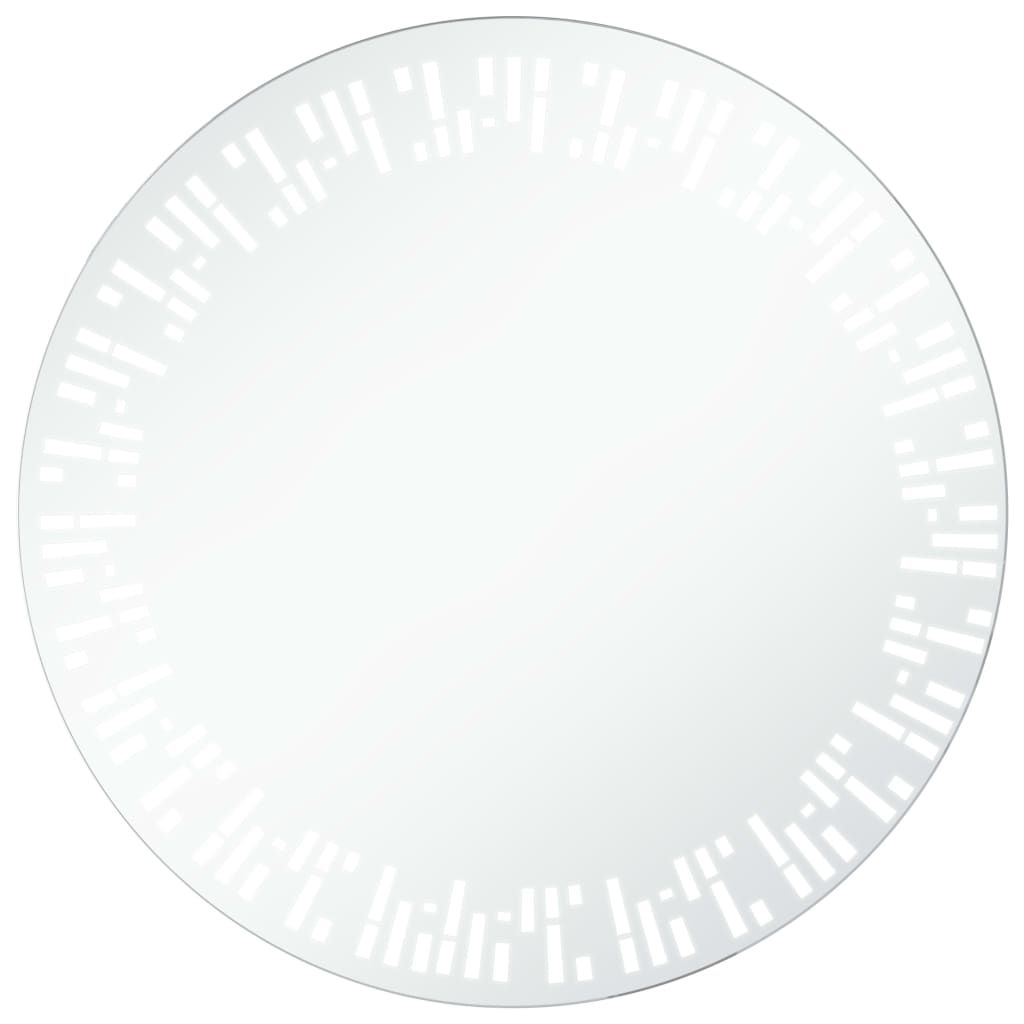 vidaXL Specchio da bagno con LED 80 cm Immagine del prodotto 