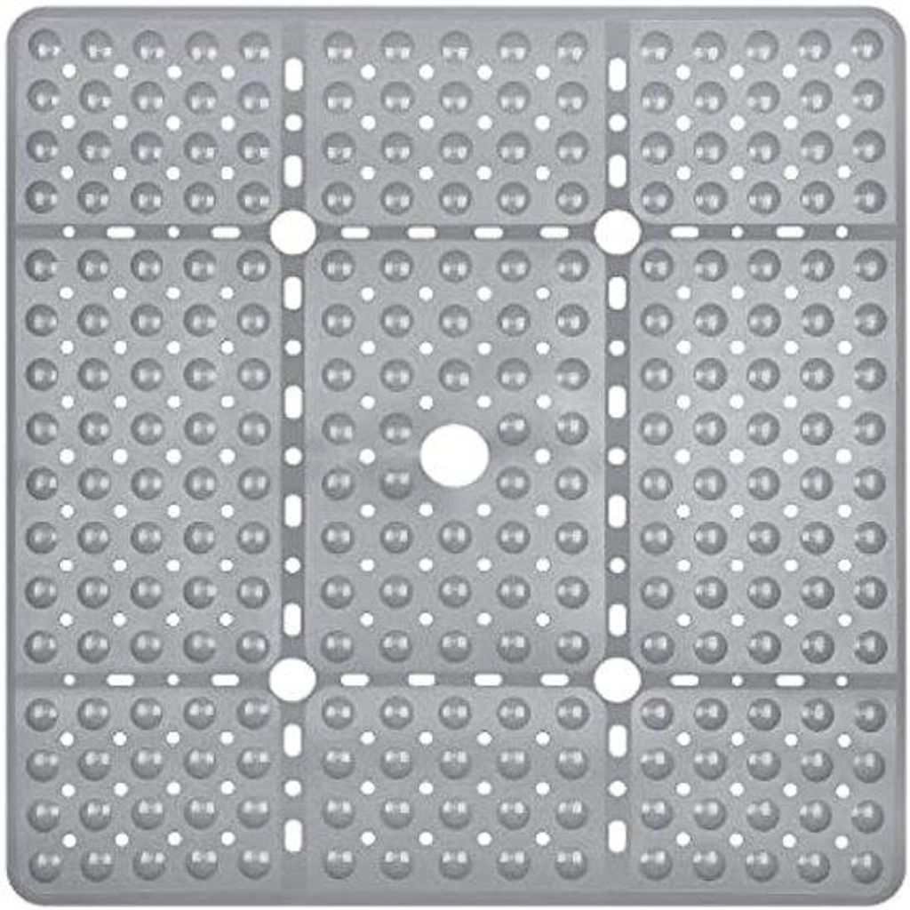XL-Vliesbadmat mit Anti-Errechnung, 70 x 70 cm, 240 Gripnähte, schnelle Trocknung mit Entwässerungsöffnungen