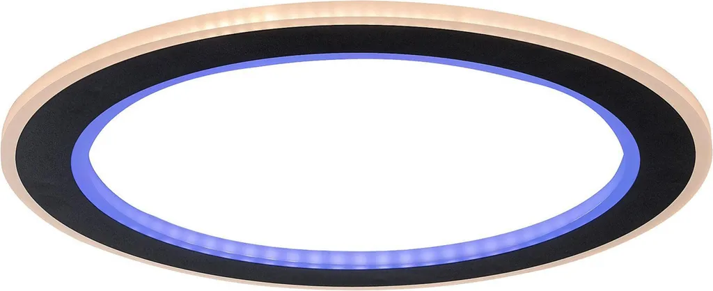 Plafonnier LED Golwen 22W acrylique avec finition noire mate élégante