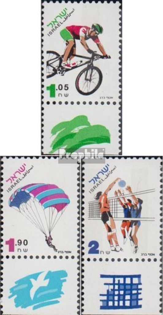 Briefmarken Israel 1996 Mi 1362-1364 mit Tab (kompl.Ausg.) postfrisch Sport