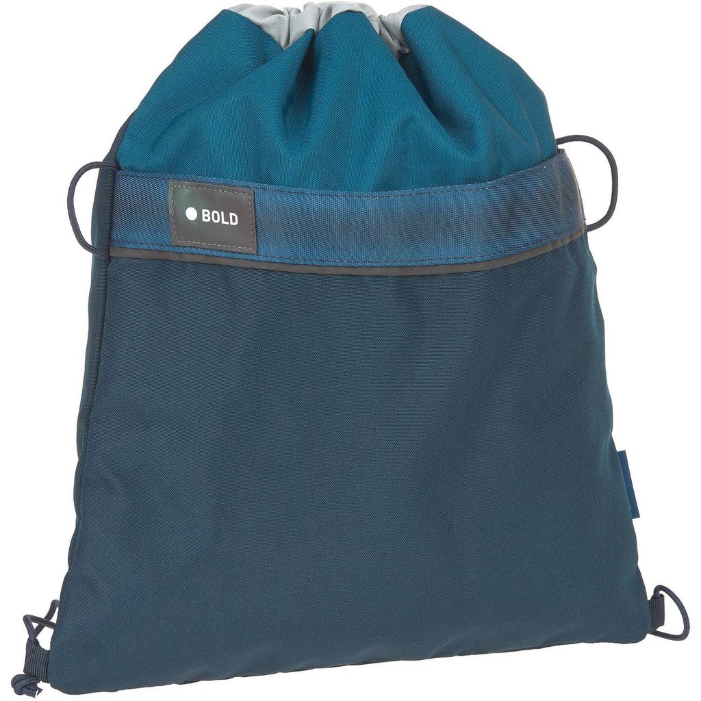 Bold School String Bag dark blue