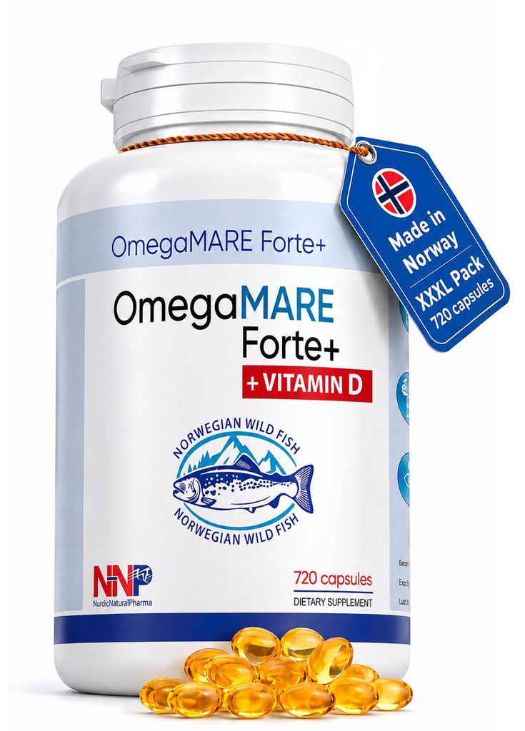 Omega-3 Jahresvorrat (720 Kapseln) | XXXL Pack aus wildem Produktbild 