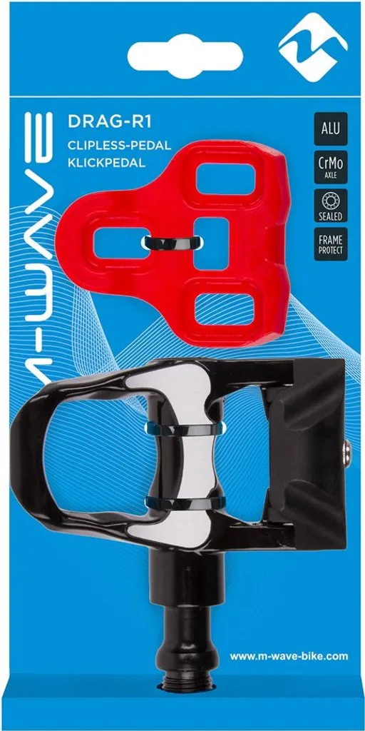 Pédales pour Vélo de Course Drag R1 M-Wave Idéales pour Cyclistes