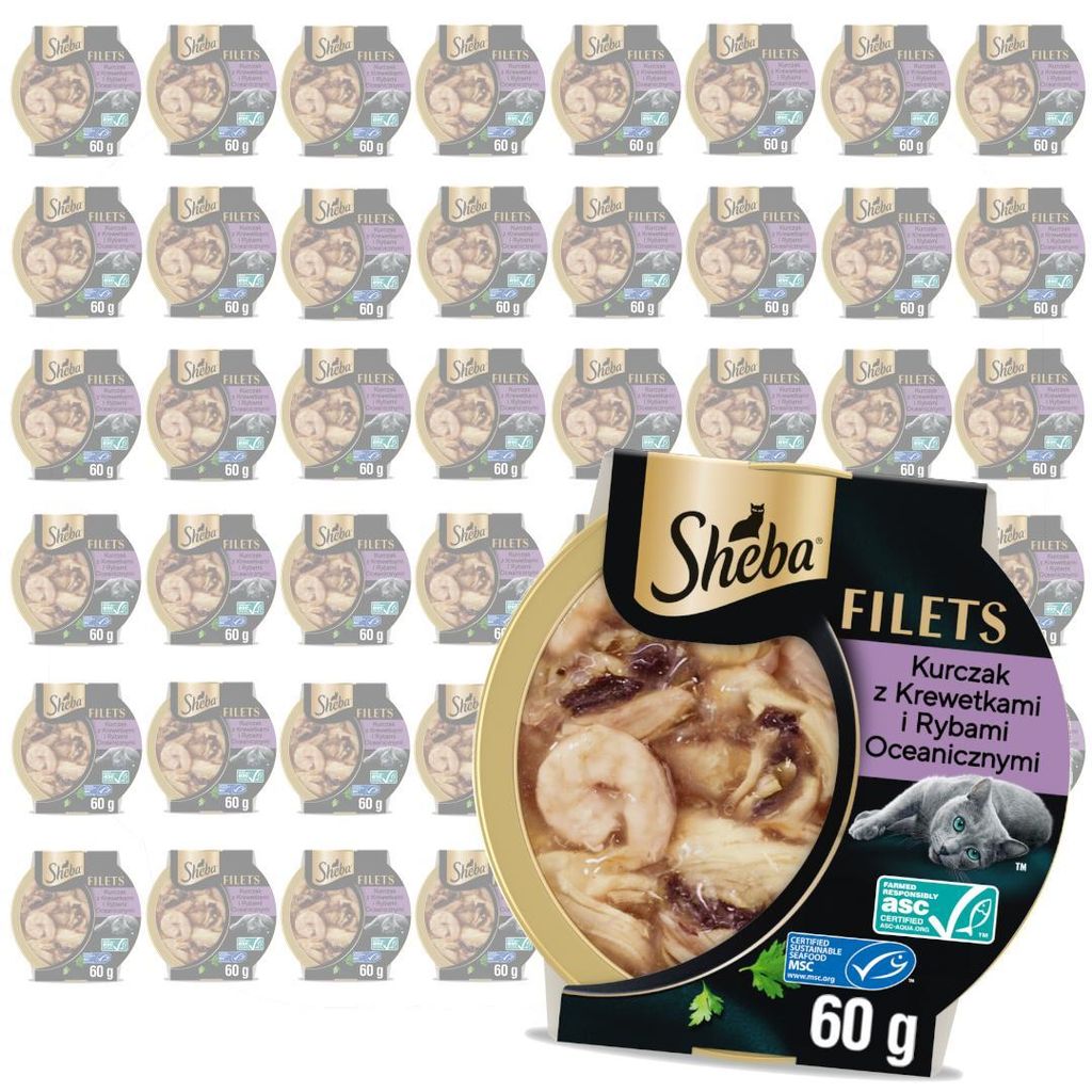 Sheba Filets 48x60g Mokra Karma Dla Kota Z Kurczakiem Zdjęcie produktu 