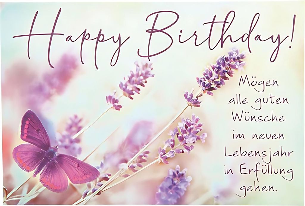 Kleine Cartolini Medi Klappkarte mit Sprüchen 001 Happy Birthday