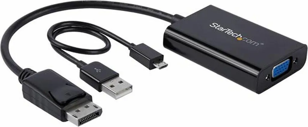 Solution Écran Noir : Adaptateur DisplayPort vers SVGA Startech Noir - 3