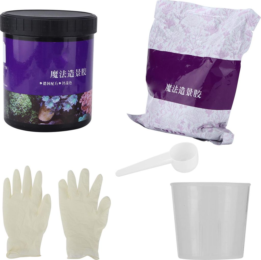 Aquarien-Korallenkleber, sofortklebend & kristallklar, für Dekoration & Deko, Kalkalgen-Farbe