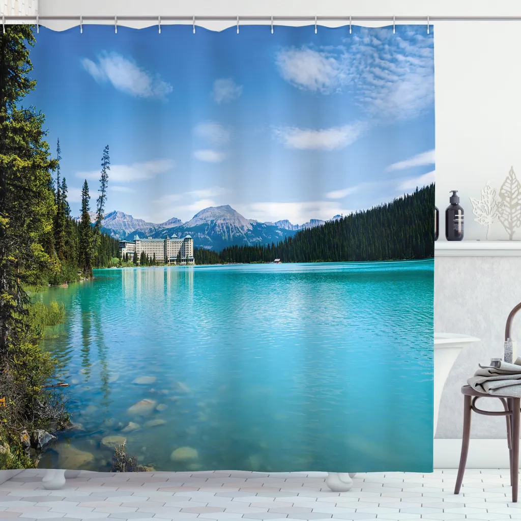 Tenda da Doccia Artistica ABAKUHAUS Castello sul Lago | 175x180 cm