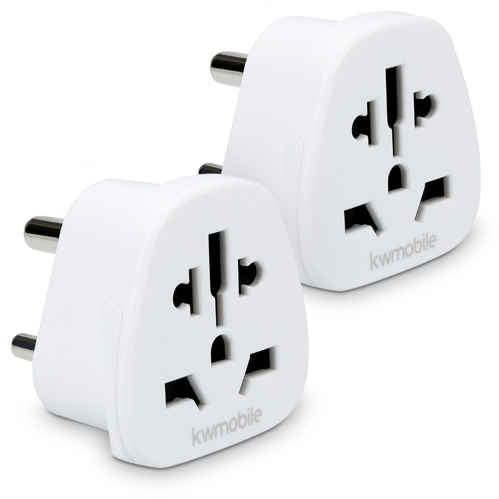 kwmobile 2x Reiseadapter Typ-D - Reise Adapter zu Typ D Produktbild 4
