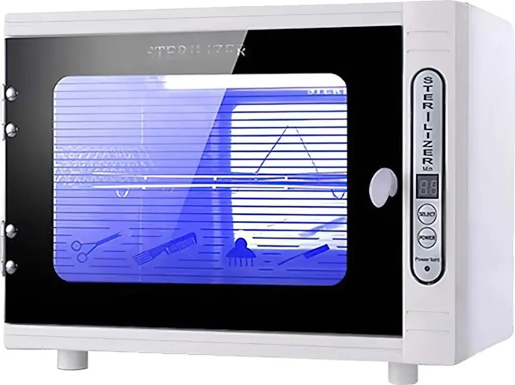Désinfecteur UV inox : éliminez 99% des germes, minuterie et prise Europe