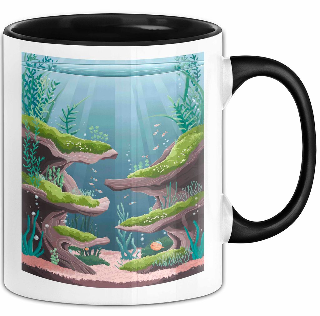Aquascaper Tasse Geschenk Lustige Geschenkidee Spruch Für Aquatische Designer (Schwarz)
