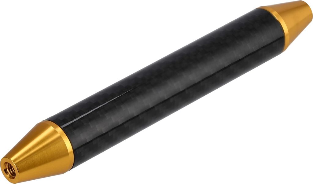 Aufbockgriff Echt-Carbon, für Gepäckträger - Gold eloxiert
