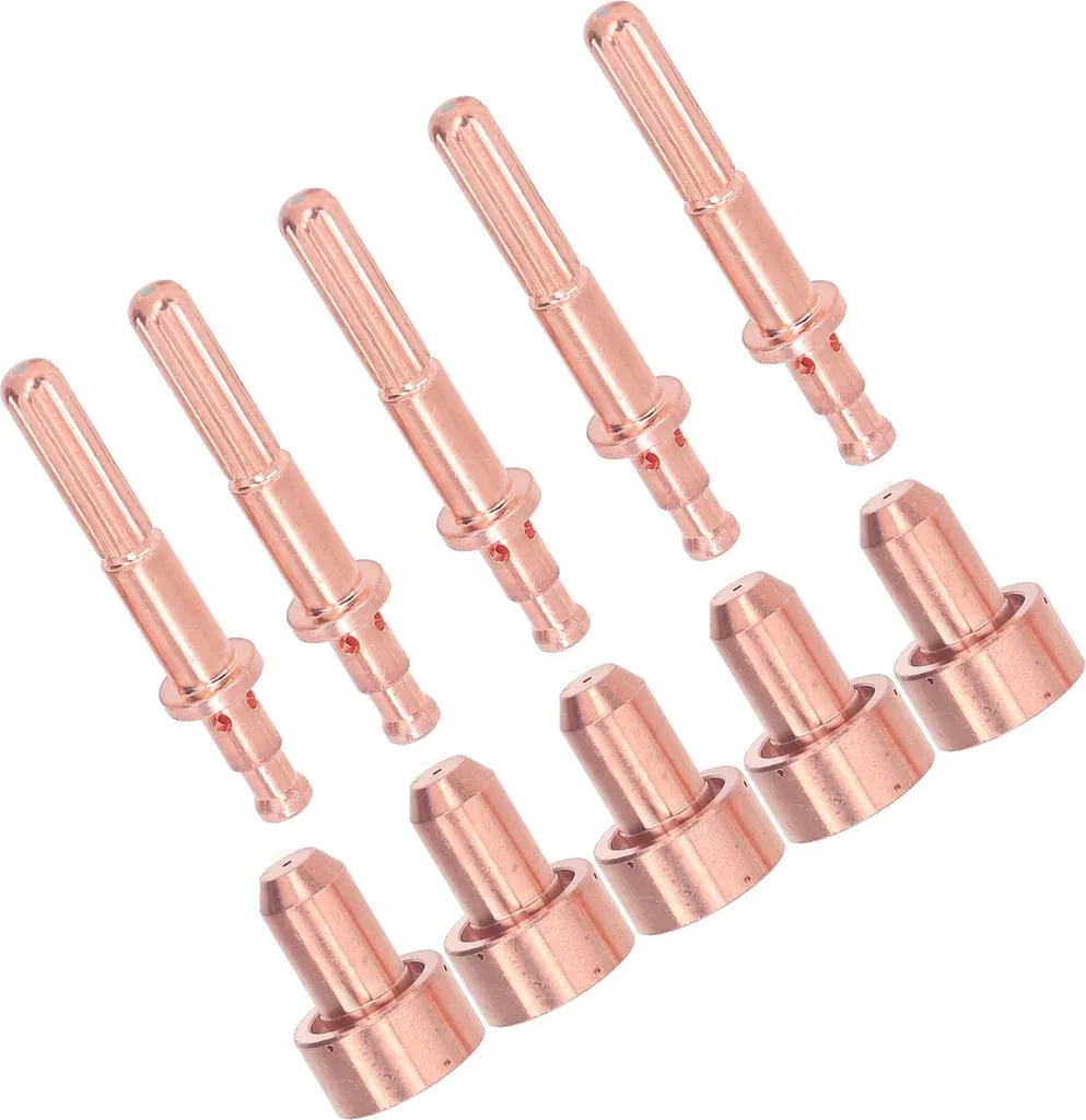 Kit 10 Consommables Plasma MC60 MC100 en Laiton, Électrode et Buse Pro - 4