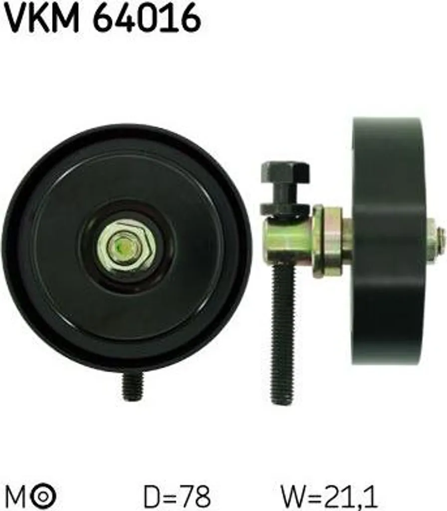 Galet SKF VKM 64016 haute performance pour courroie OE 0K55215P13