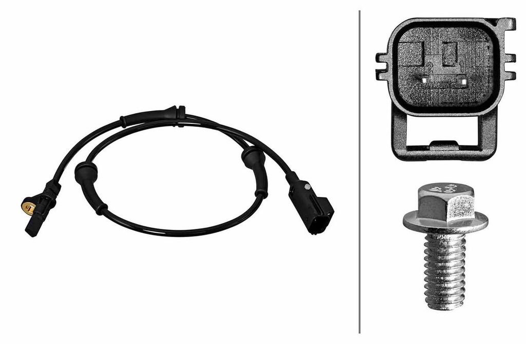 Sensor Raddrehzahl hinten Hallsensor HELLA für u.a. RANGE ROVER EVOQUE