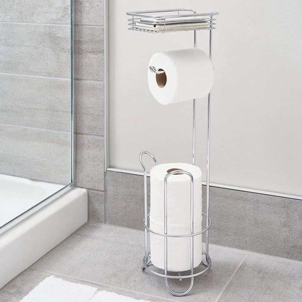 Support papier WC ergonomique pour rénovation de salle de bains chic