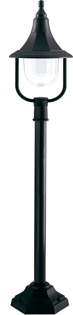 Borne lumineuse de jardin noire E27 Shannon Elstead 60W design rétro