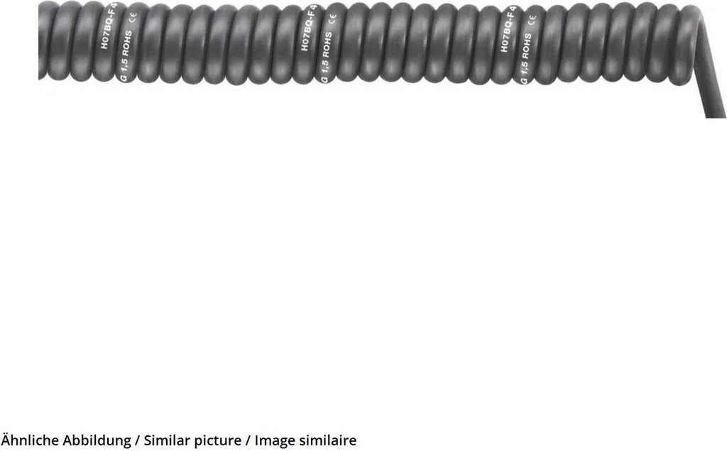 Câble ressort SPIRAL H07BQ-F 4x1.5 mm² LappKabel noir ultra flexible