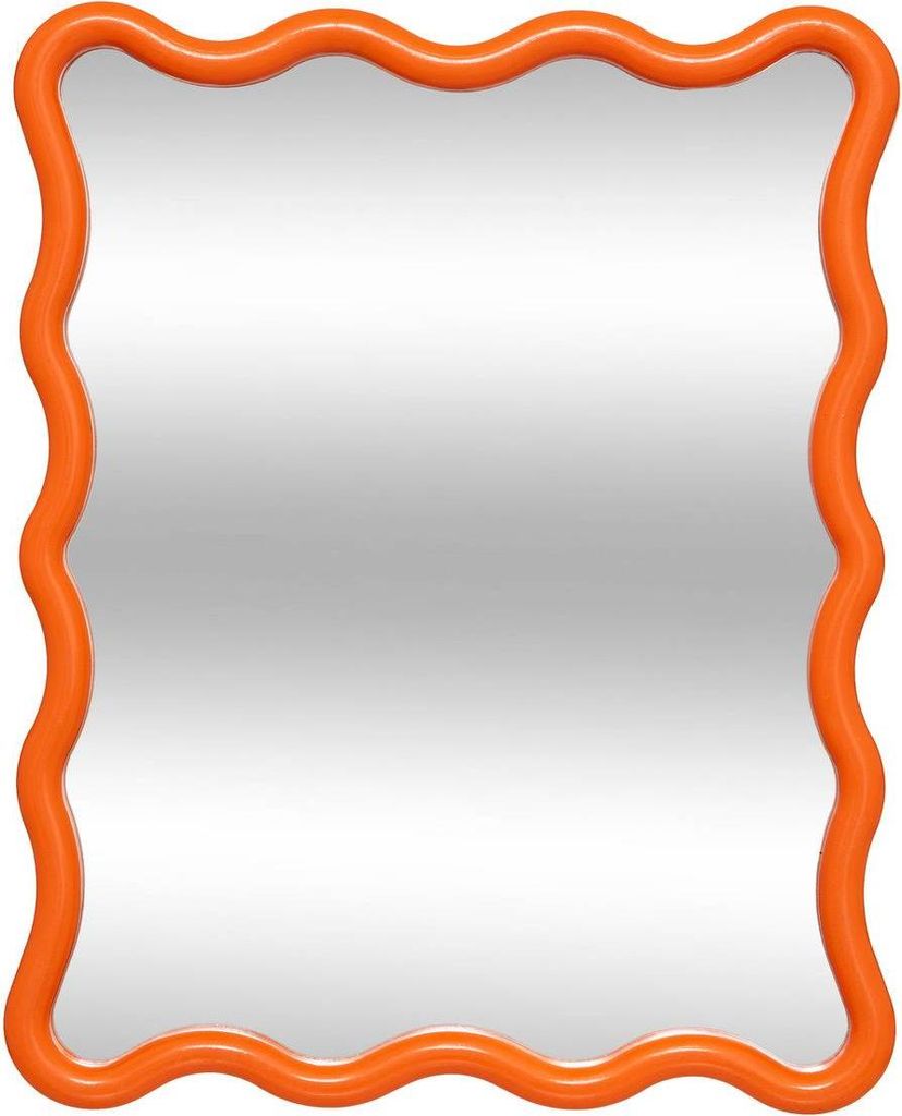 Wellenspiegel "judy" orange 38x30cm  - Atmosphera créateur Produktbild 