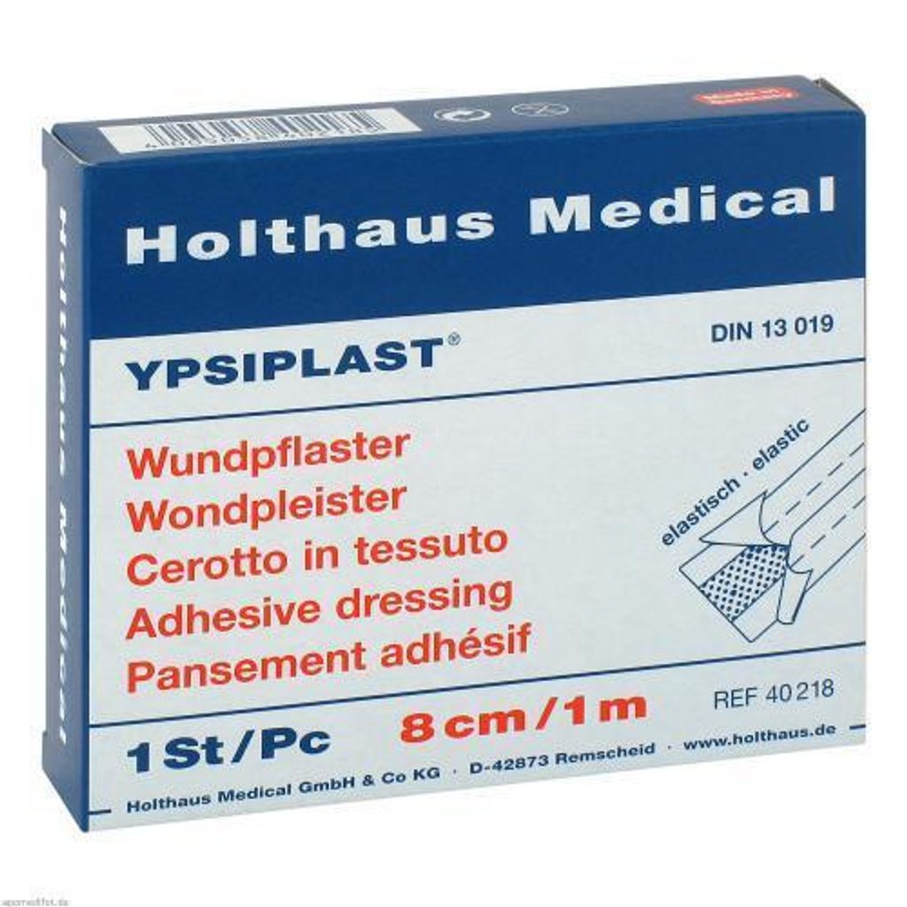 Wundpflaster Ypsiplast elastisch 8 cmx1 m 1 St