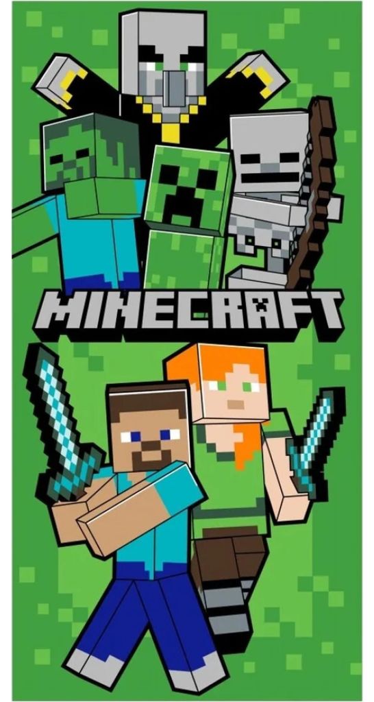 Minecraft asciugamano da bagno Let's Survive, asciugamano Immagine del prodotto 