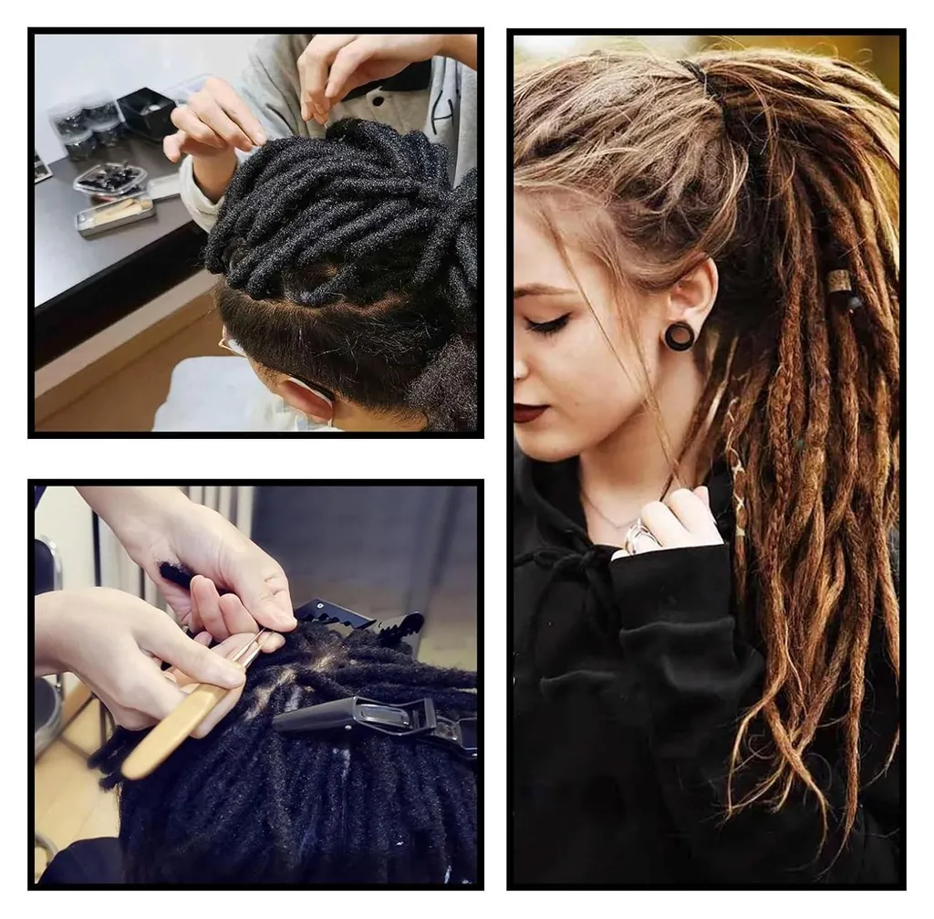 Réparez vos dreadlocks facilement avec ce set de 8 crochets et étui