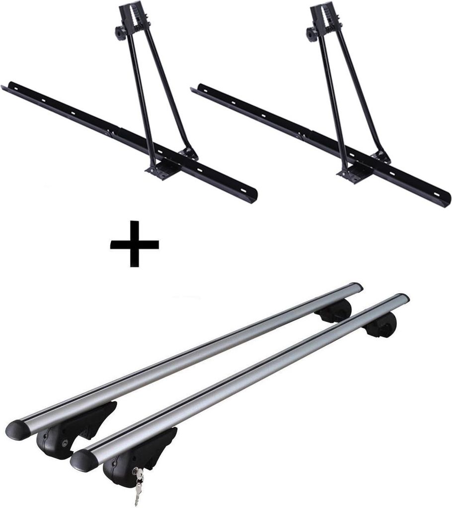 2x Fahrradträger ORION + Dachträger Rio 120 kompatibel mit kompatibel mit für BMW 5er Touring 1995-2010