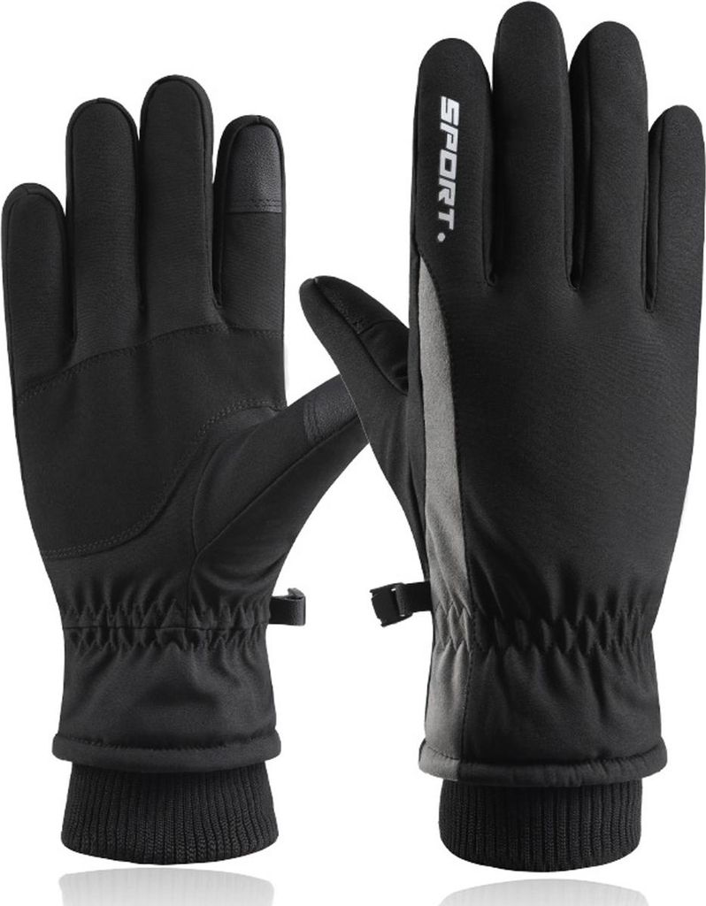Winterhandschuhe, winddicht, Thermo-Touchscreen-Handschuhe für Ski, Wandern, Laufen, Herren und Damen