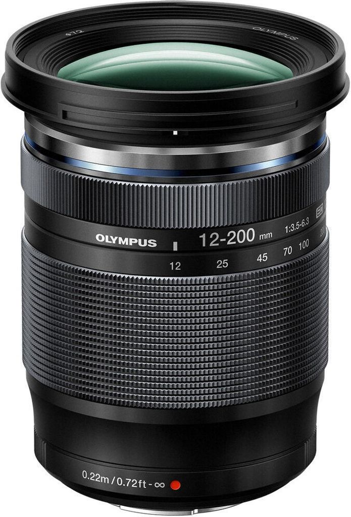 OLYMPUS 12-200 mm f/3.5-6.3 Micro Four Thirds Objektiv, Schwarz