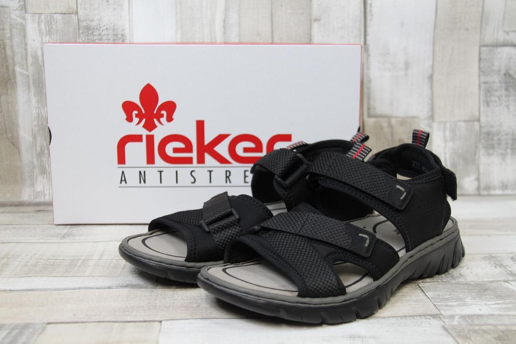 Rieker Trekkingsandalen Herren 31353635393332 Schwarz 44 EU