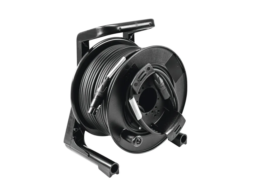 Câble DMX 50m PSSO sur Touret avec Fiches Neutrik et Blindage Supérieur