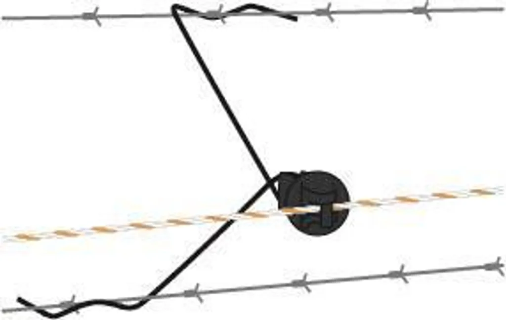Isolateur Gallagher haute résistance pour clôture barbelée noir x25
