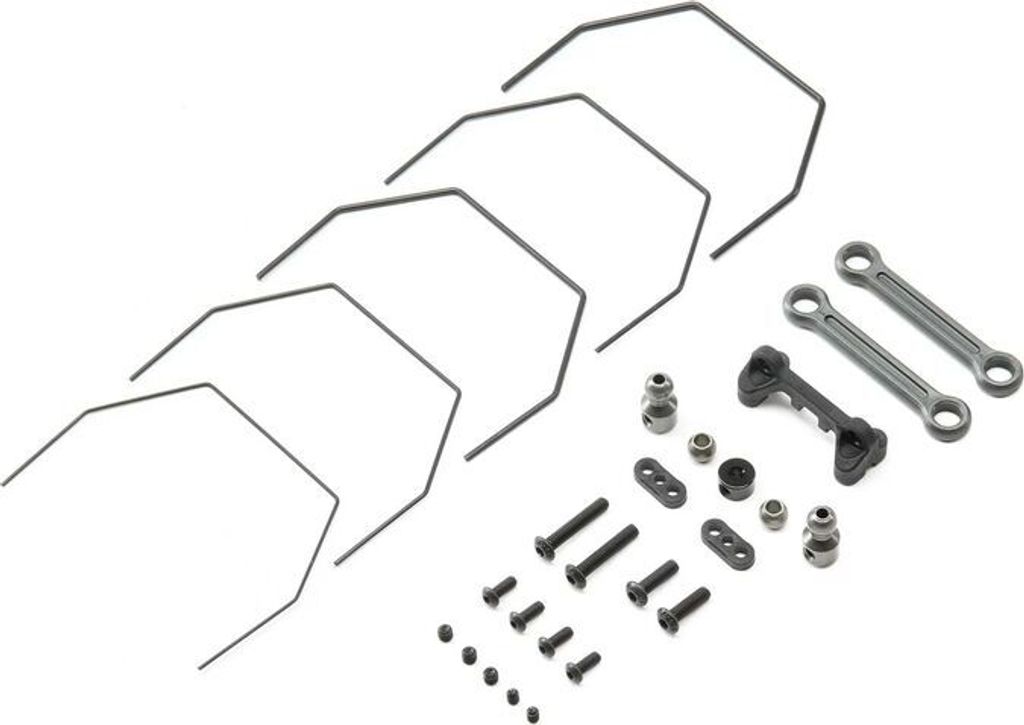 Losi Rear Sway Bar Set, Laydown: 22 4.0
