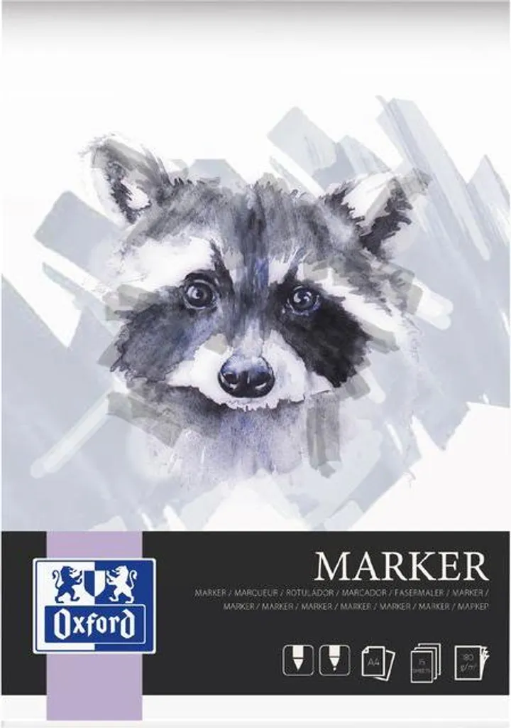 Papier à Dessin A4 Oxford 180g - Pack de 10 Ramettes pour Arts Plastiques