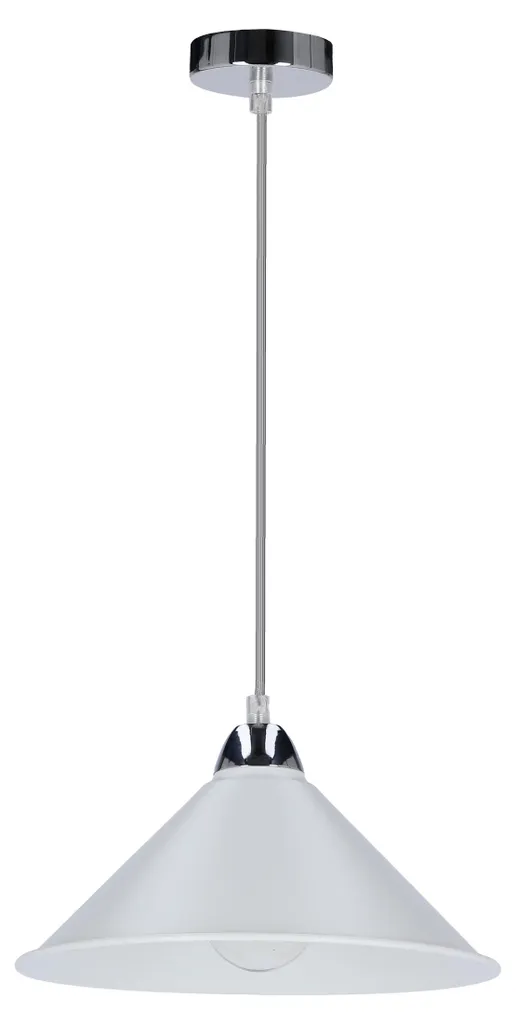 Lustre design AVOLA 1xE27 finition chrome avec diffuseur blanc 60W