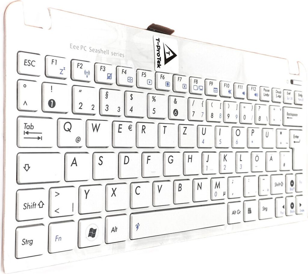 DEUTSCHE - Weiß mit Rahm Tastatur für Asus Eee PC 1015BX-6A 1015BX-6B