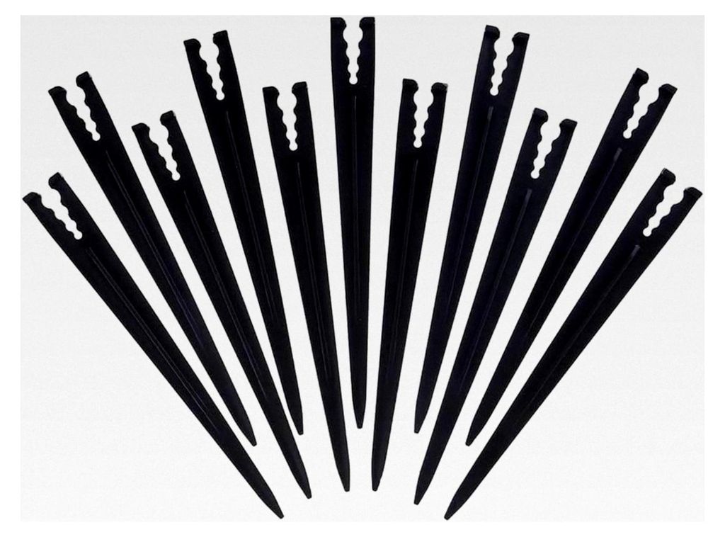 50 Stück Mikro Tropfrohr Halter - Gartenschlauchanker Mikro Tropfspitzen für 1/4 Zoll, 3/5 Zoll, 4/7 Zoll Schläuche und Tropfer