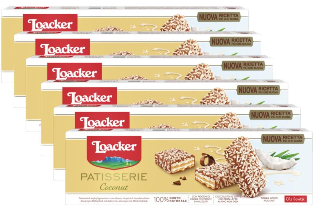 Loacker Gran Pasticceria Coconut Waffeln mit Kokoscreme Produktbild 