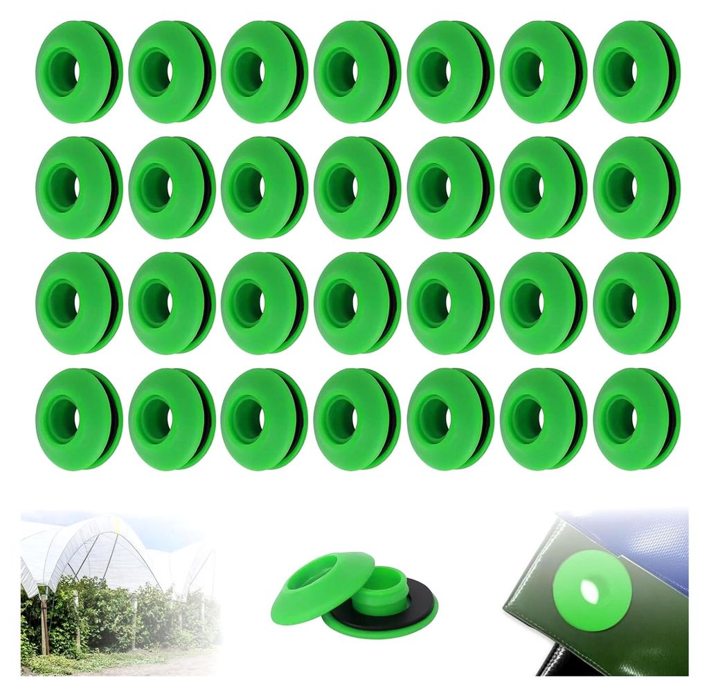 50 Stück Ösen Set blau für Planen, Kunststoffösen für Abdeckplanen, Poolplanen, Markisen, Vorhänge, Zelte und Banner, rostfrei