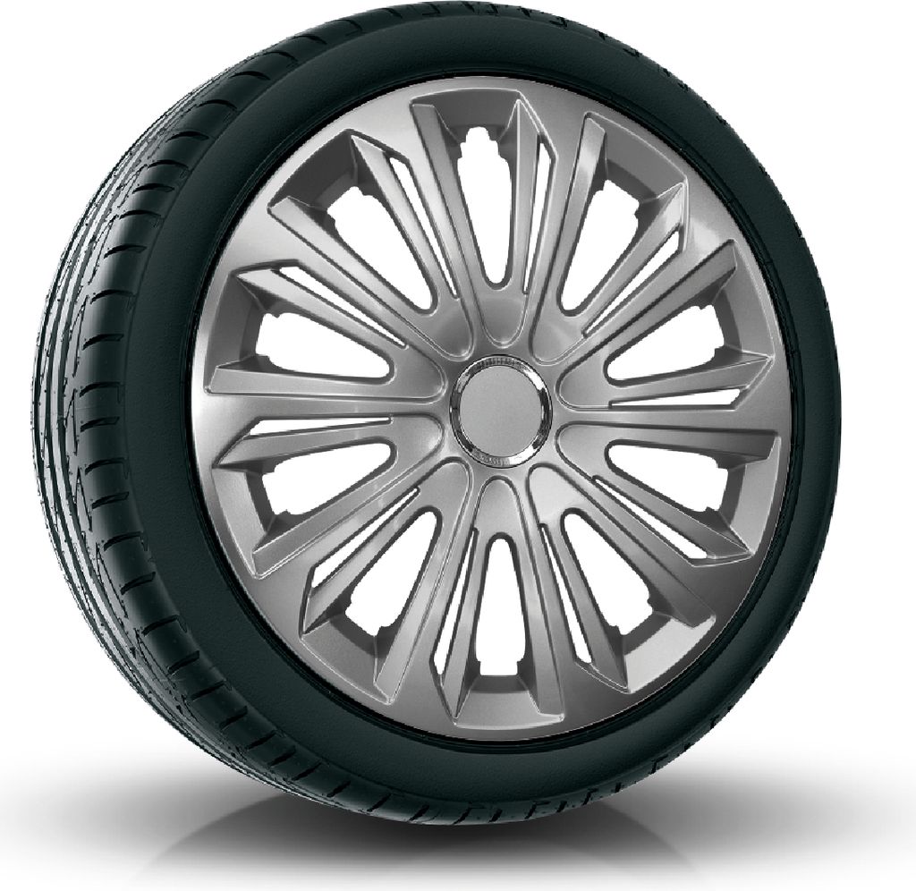Radkappen Radzierblenden (4Stück) 14 Zoll silber STRONG Z458878