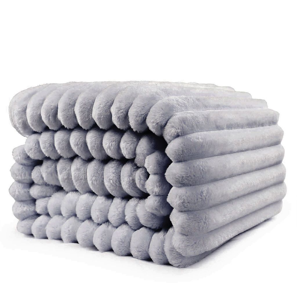OKWISH Kuscheldecke 150x200 cm SUPER SOFT Flanell Wohndecke Produktbild 4