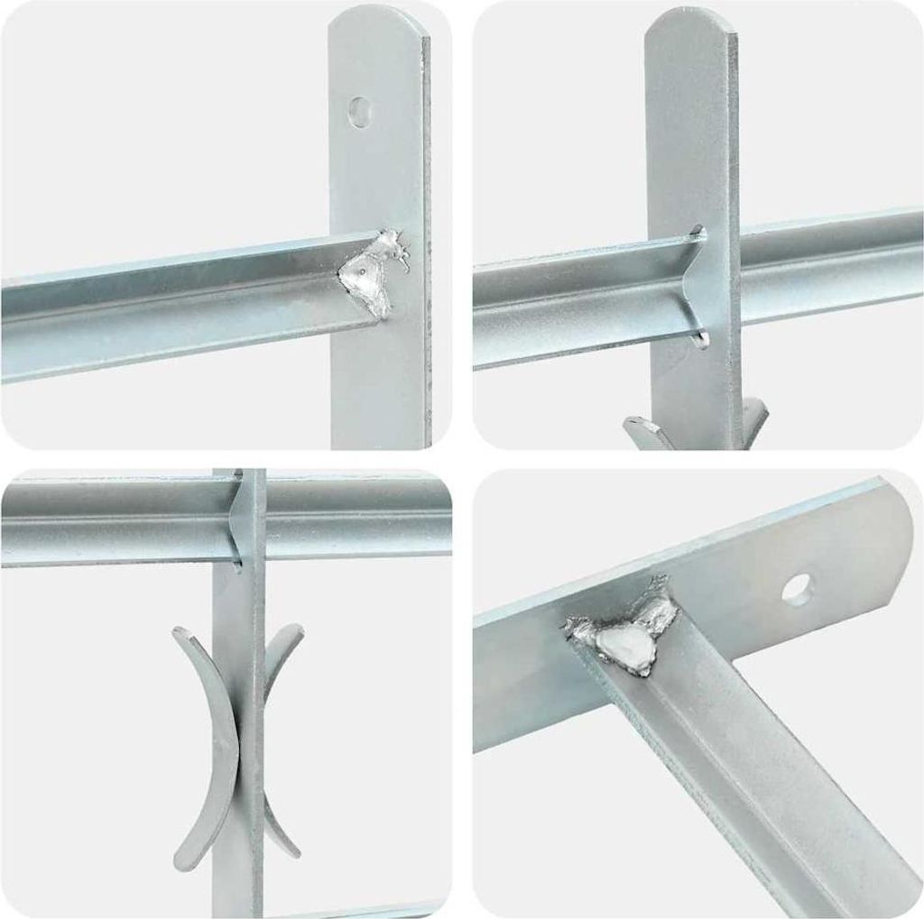 vidaXL Fenstergitter Verstellbar mit 2 Querstäben 1000-1500 Produktbild 