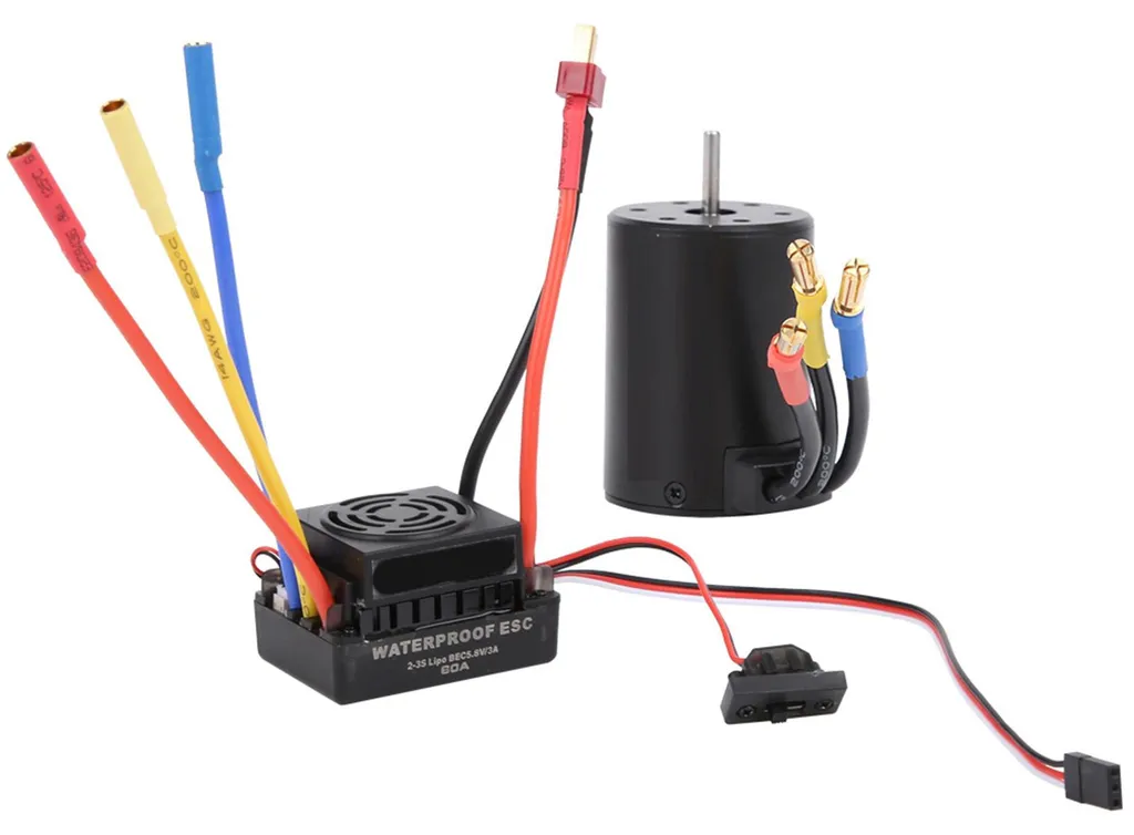 Amélioration Moteur RC 1/10 Brushless 3900KV : Puissance et Vitesse 60A
