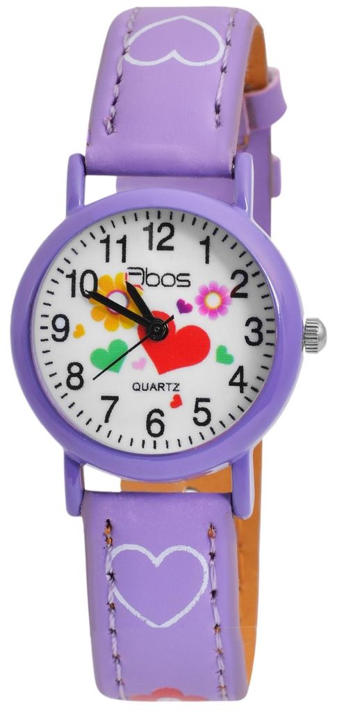 QBOS Kinder Armbanduhr Luca Luca, silberfarbig, Mineralglas Produktbild 