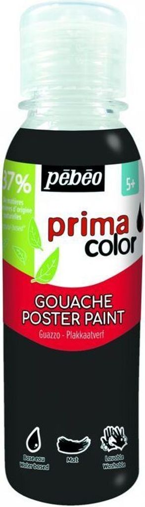 Flüssige Gouache - Schwarz - 150 ml