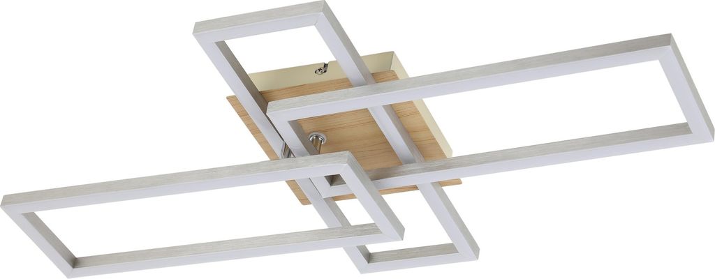 Rabalux 6590 Deckenleuchte Ashton, 24W, 4000K, 1870lm, silber-weiß, neutralweiß, 64,5cm